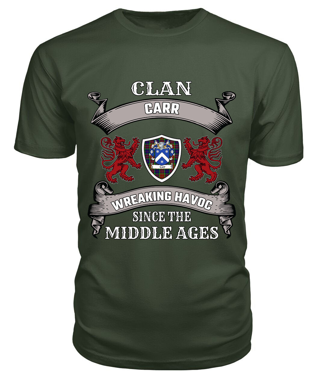 Carr Family Tartan - 2D T-shirt