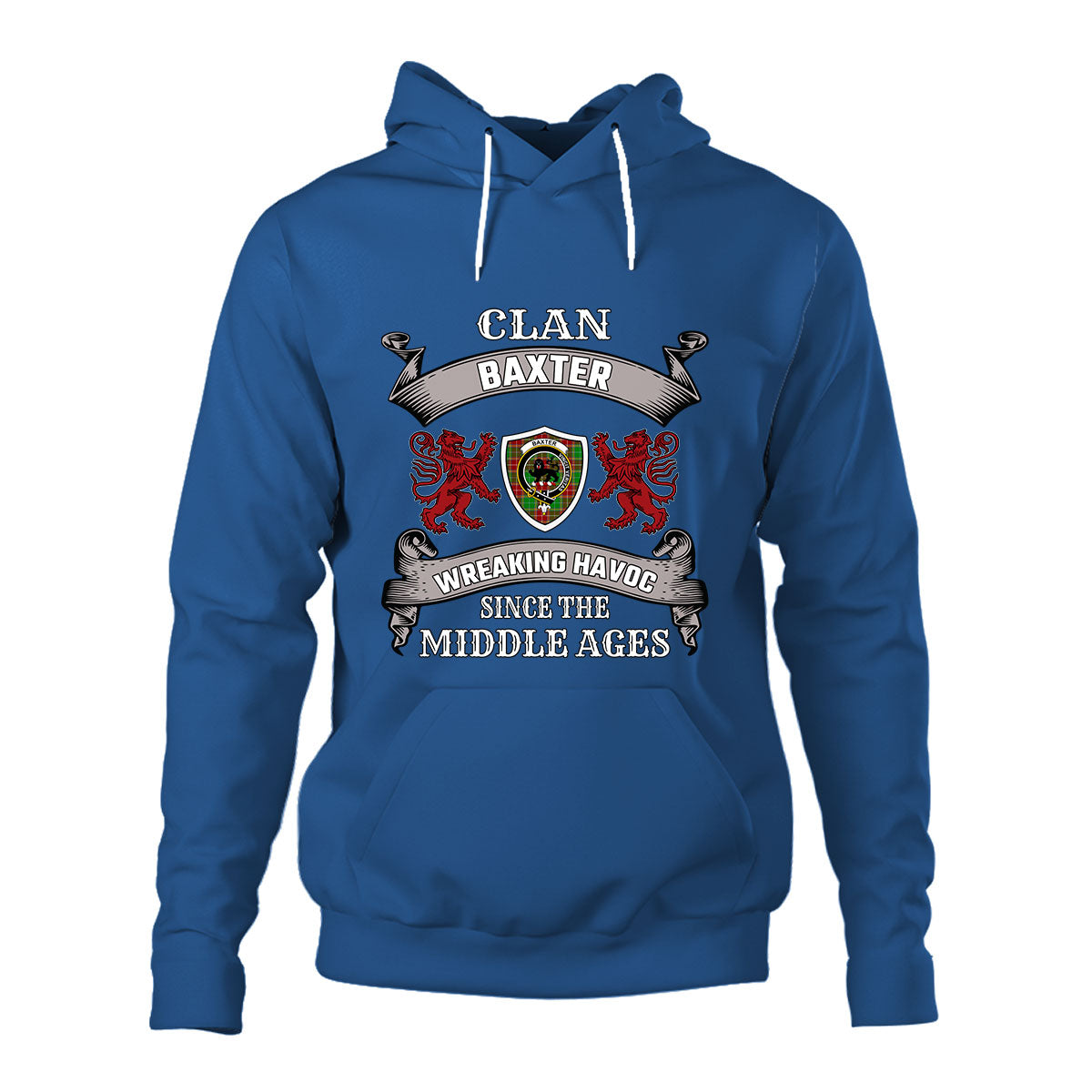 Baxter Family Tartan - 2D Unisex Hoodie