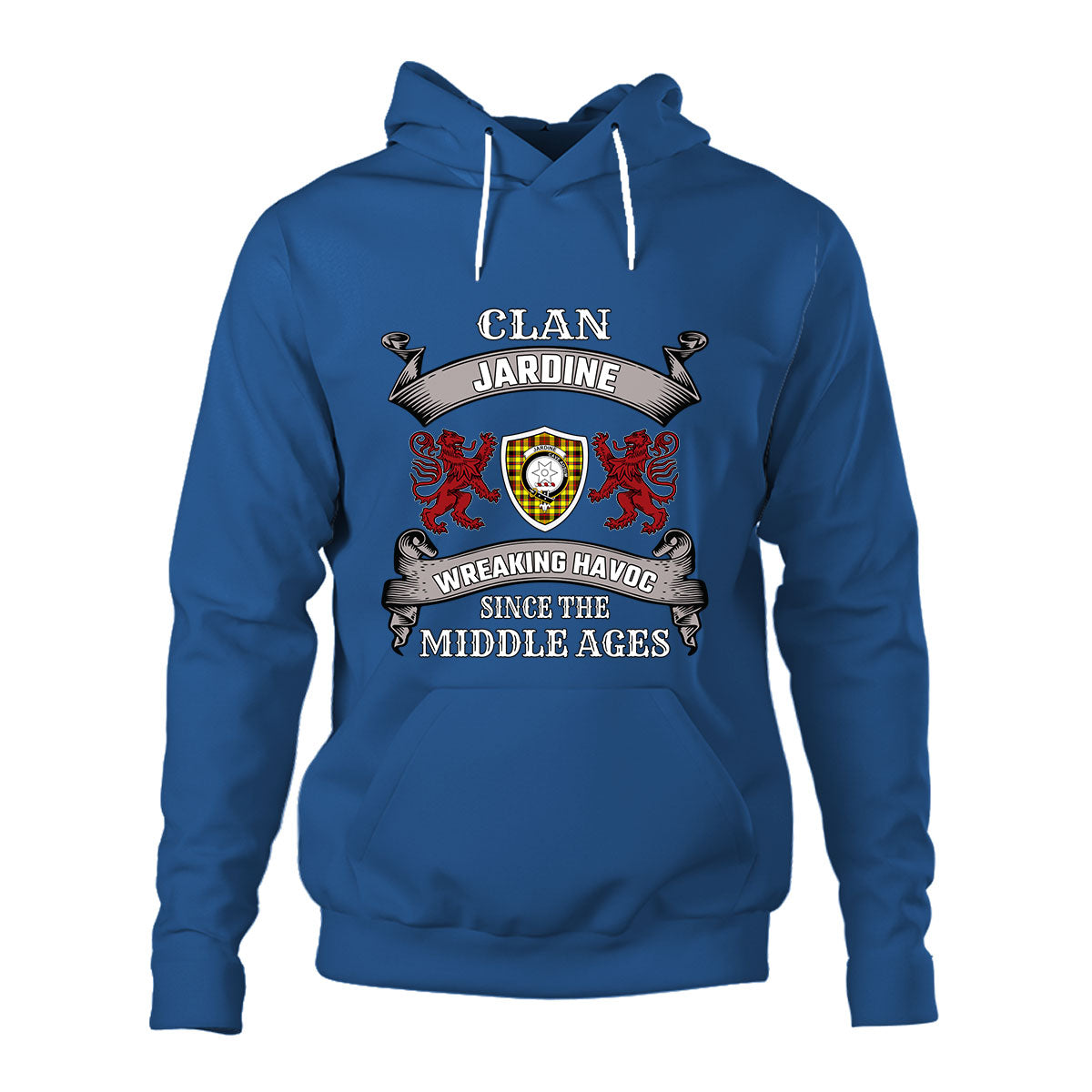 Jardine Family Tartan - 2D Unisex Hoodie