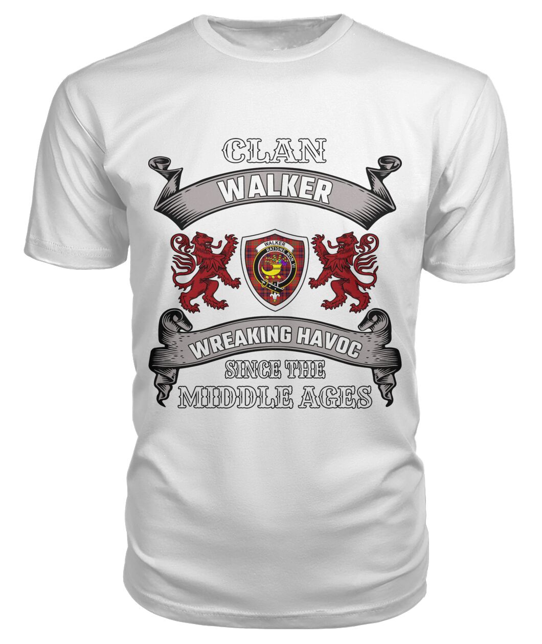 Walker Family Tartan 2D T-Shirt