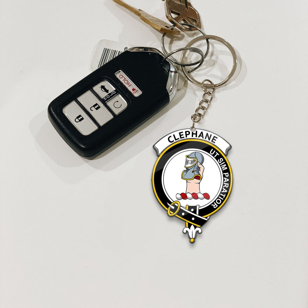 Clephane (or Clephan) Crest Keychain