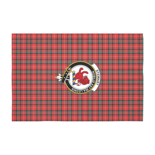 Stewart (Stuart) of Bute Tartan Crest Tablecloth