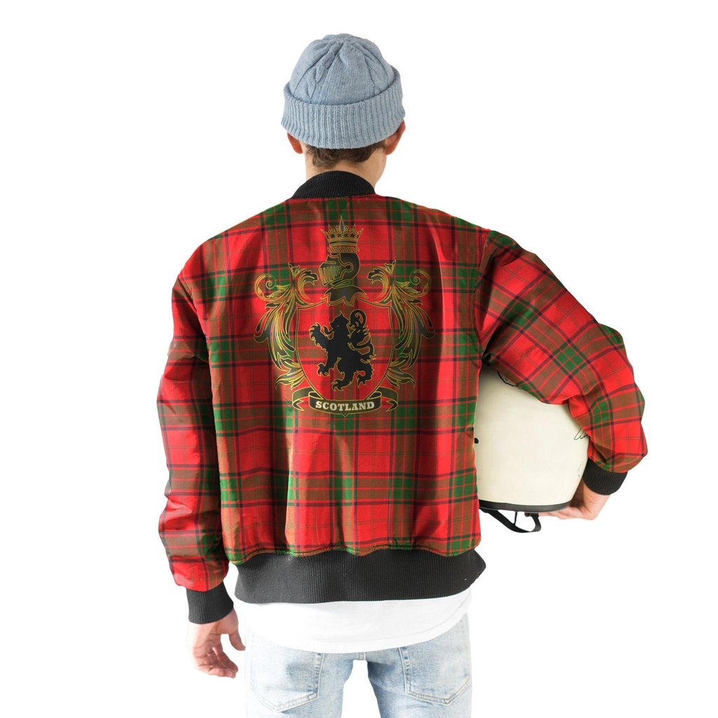 Adair Family Tartan Crest Bomber Jacket