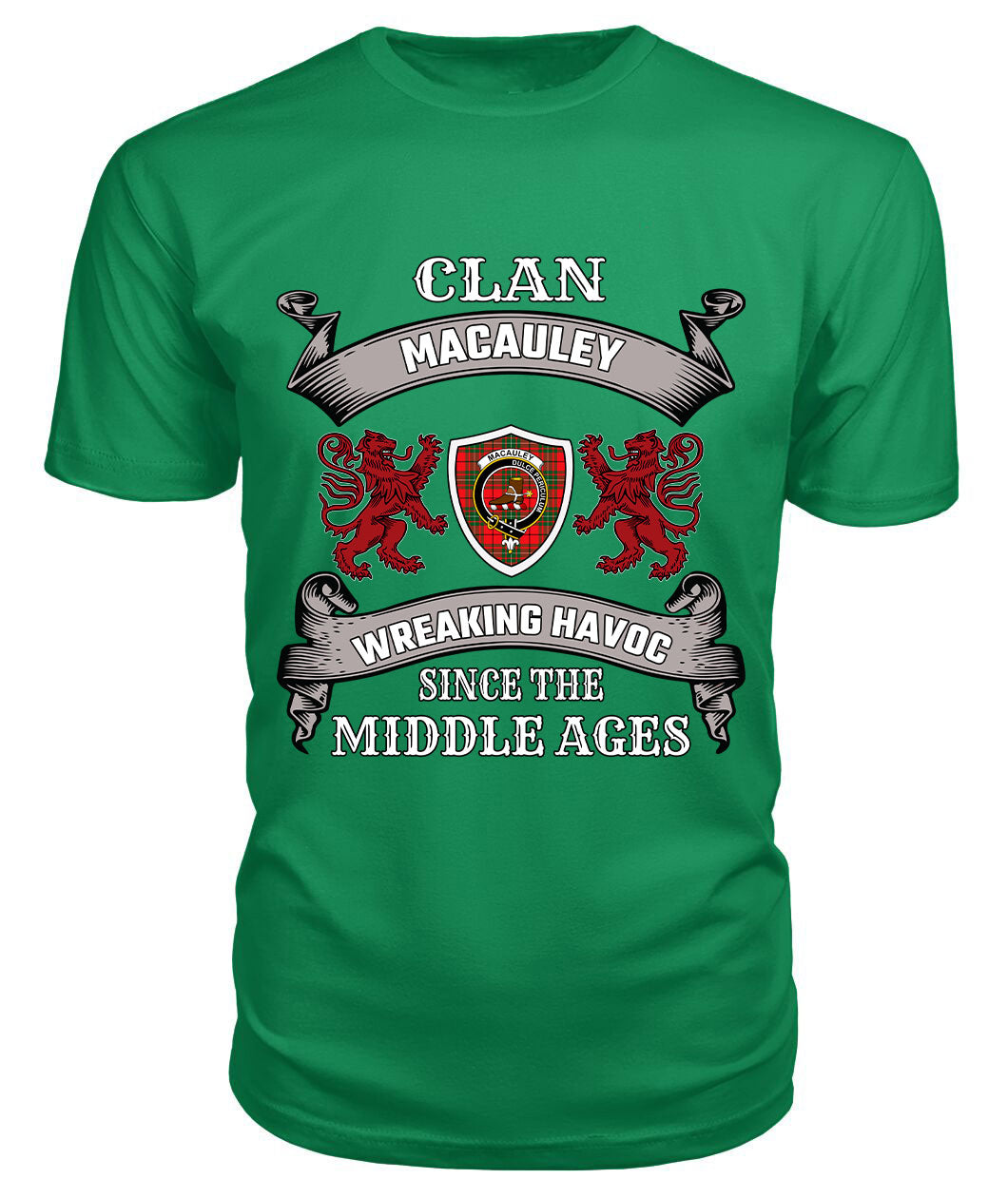 MacAuley Family Tartan - 2D T-shirt