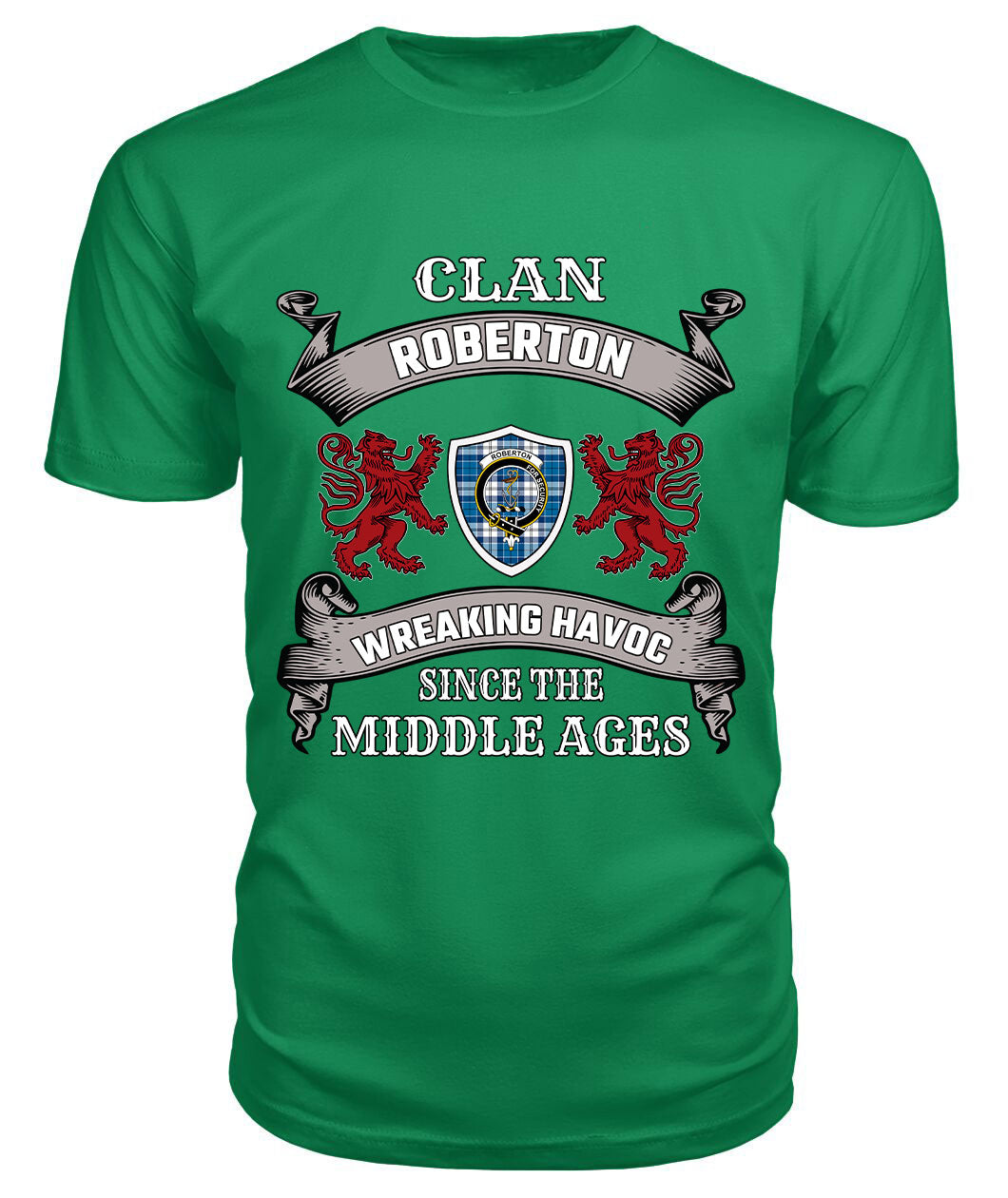 Roberton Family Tartan - 2D T-shirt