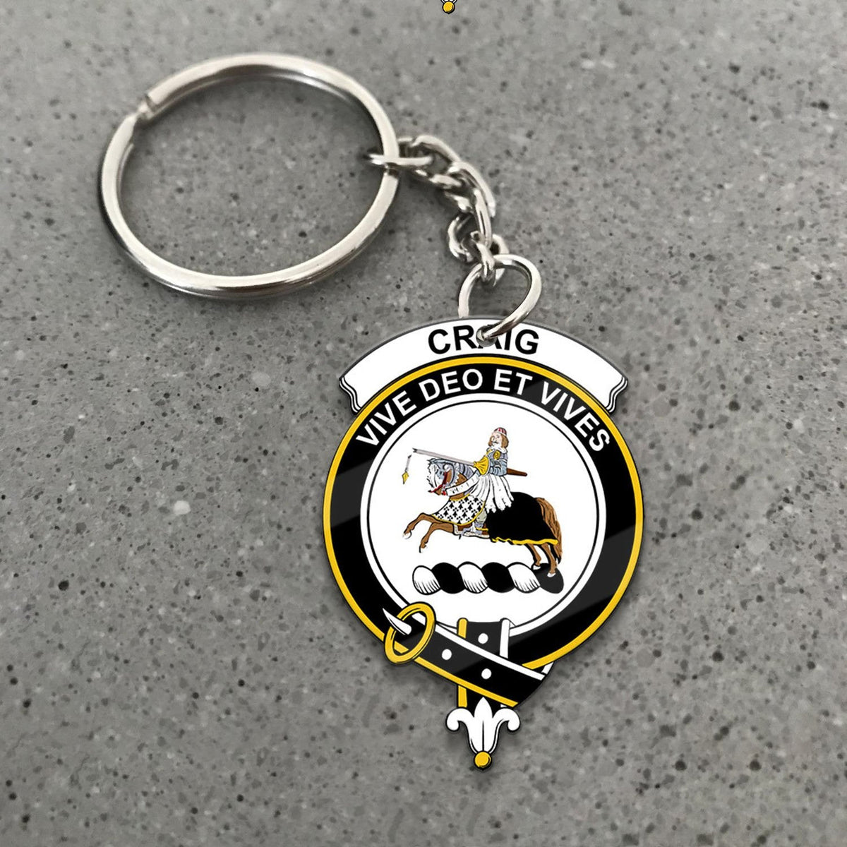 Craig Crest Keychain