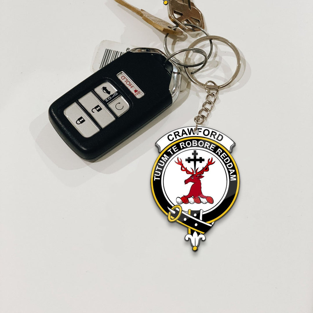 Crawford Crest Keychain