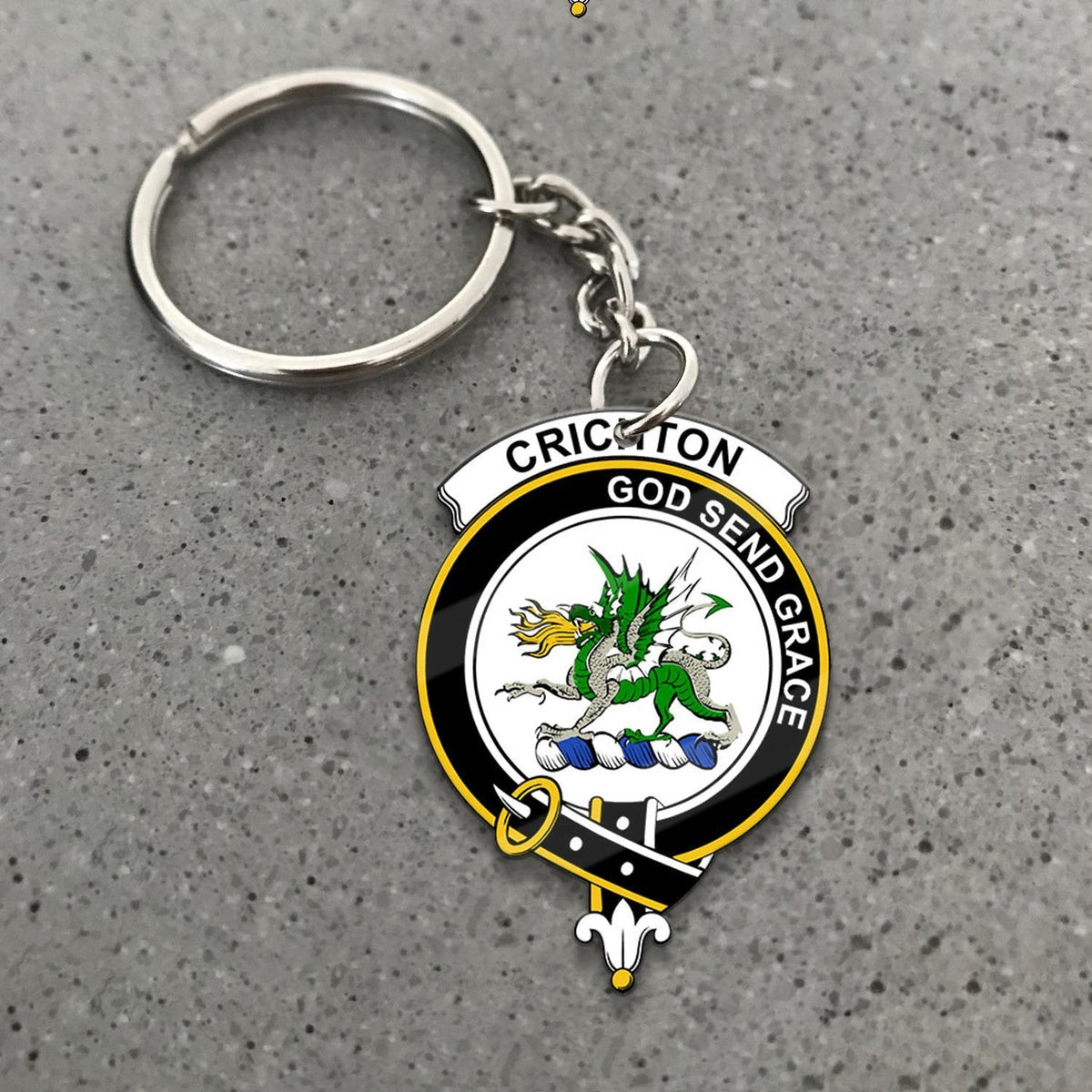 Crichton District Crest Keychain