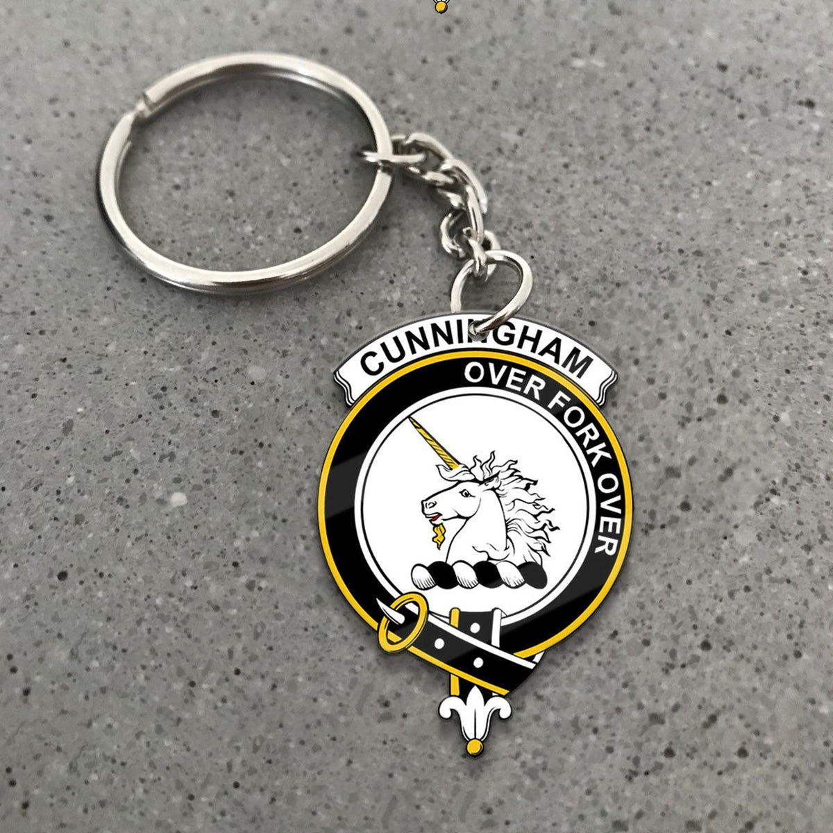 Cunningham Crest Keychain