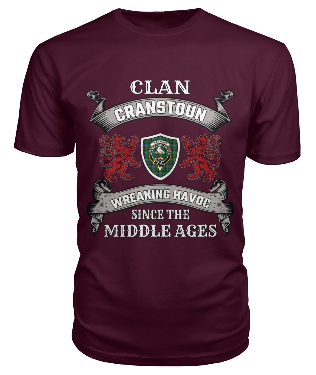 Cranstoun Family Tartan - 2D T-shirt