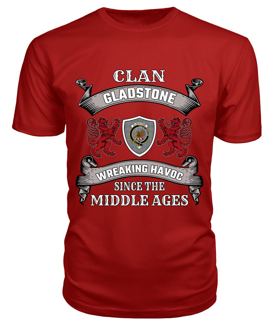 Gladstone Family Tartan - 2D T-shirt