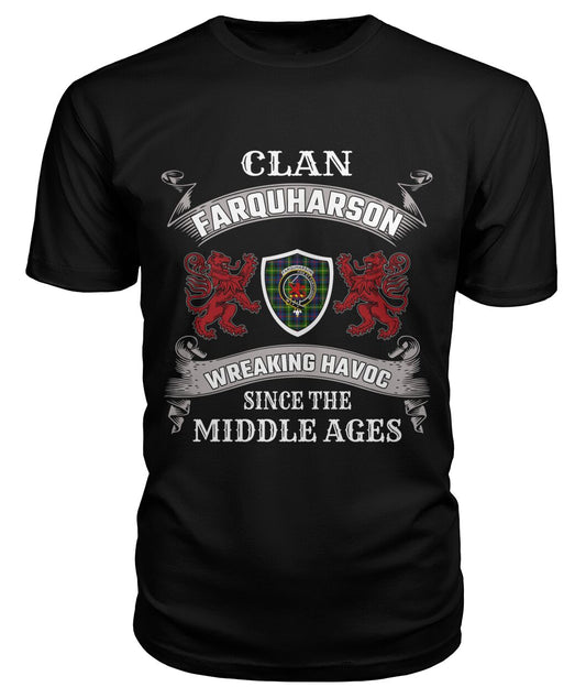 Farquharson Family Tartan - 2D T-shirt 1060