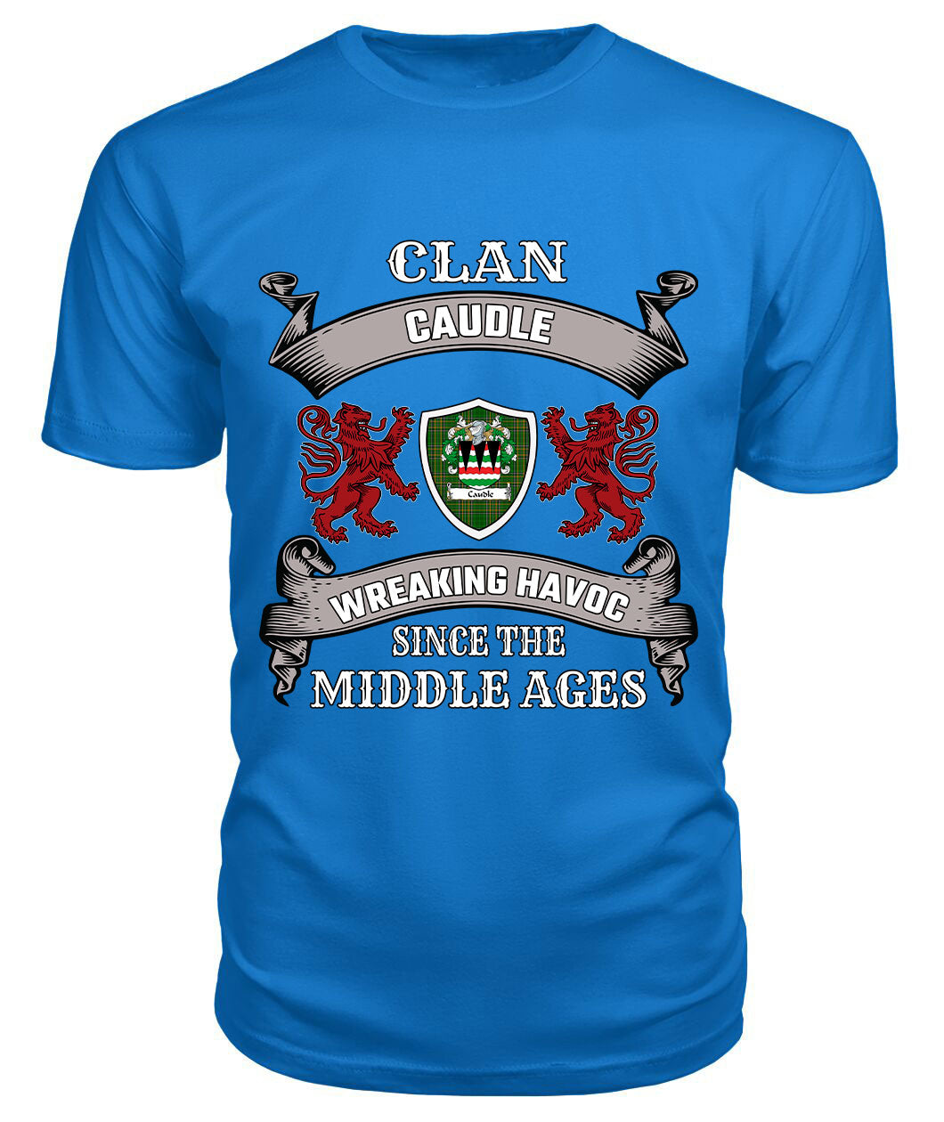 Caudle Family Tartan - 2D T-shirt