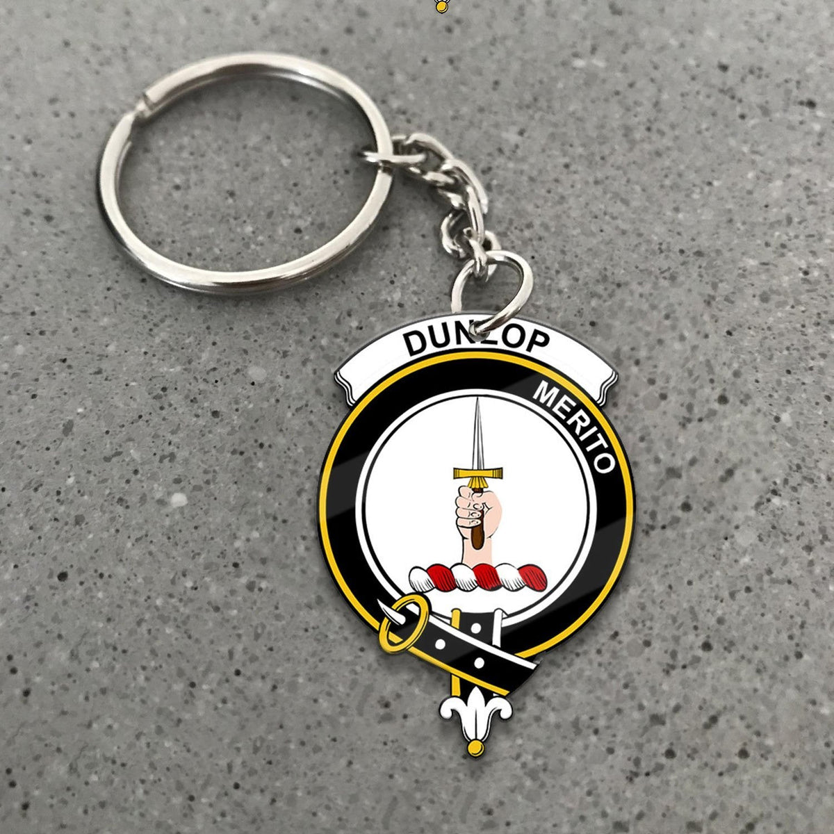 Dunlop Crest Keychain