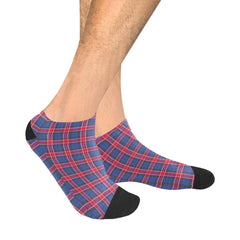 Graham of Menteith Red Tartan Ankle Socks