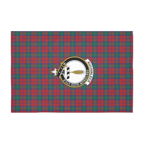 Auchinleck Tartan Crest Tablecloth