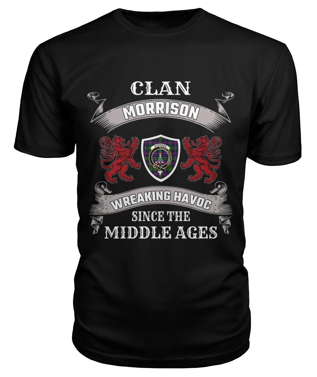 Morrison Family Tartan 2D T-Shirt