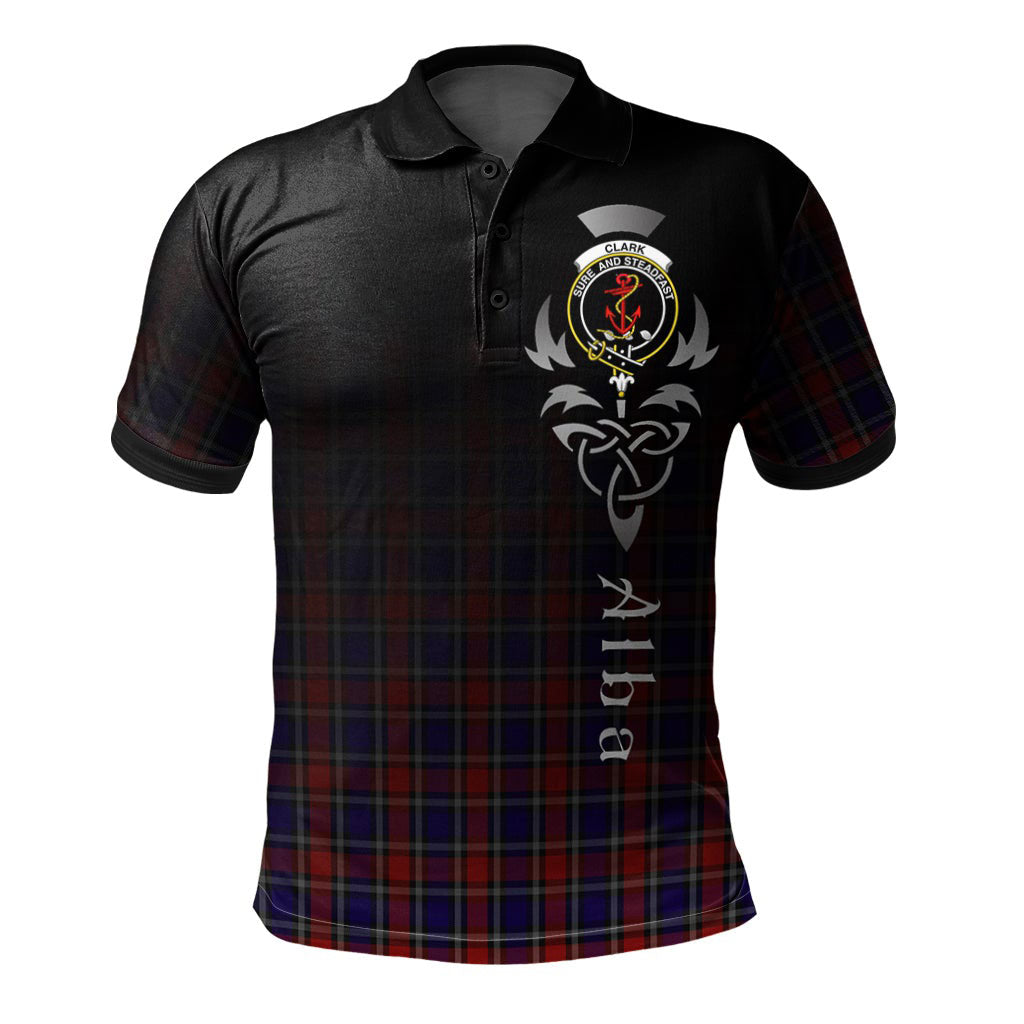 Clark Red Tartan Polo Shirt - Alba Celtic Style