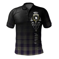 Cunningham Dress Blue Dancers Tartan Polo Shirt - Alba Celtic Style