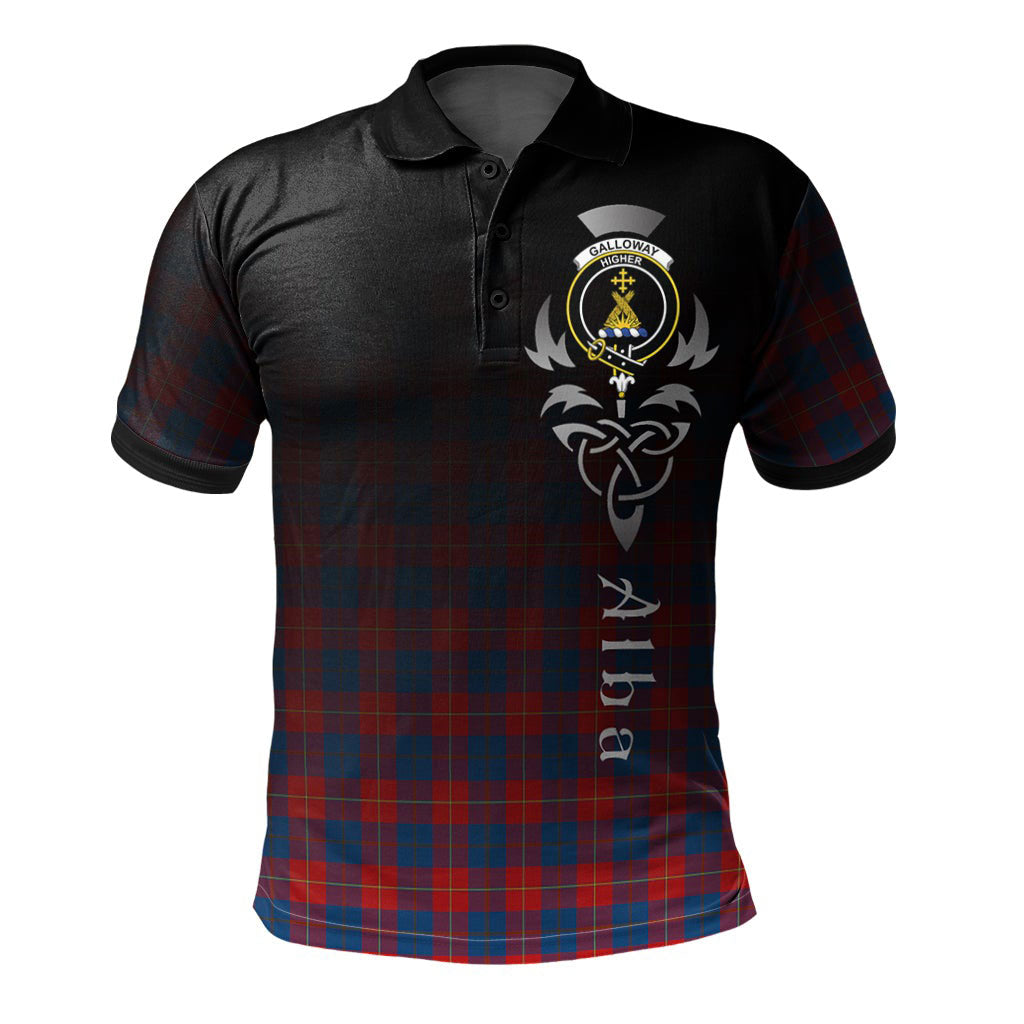 Galloway Red Tartan Polo Shirt - Alba Celtic Style