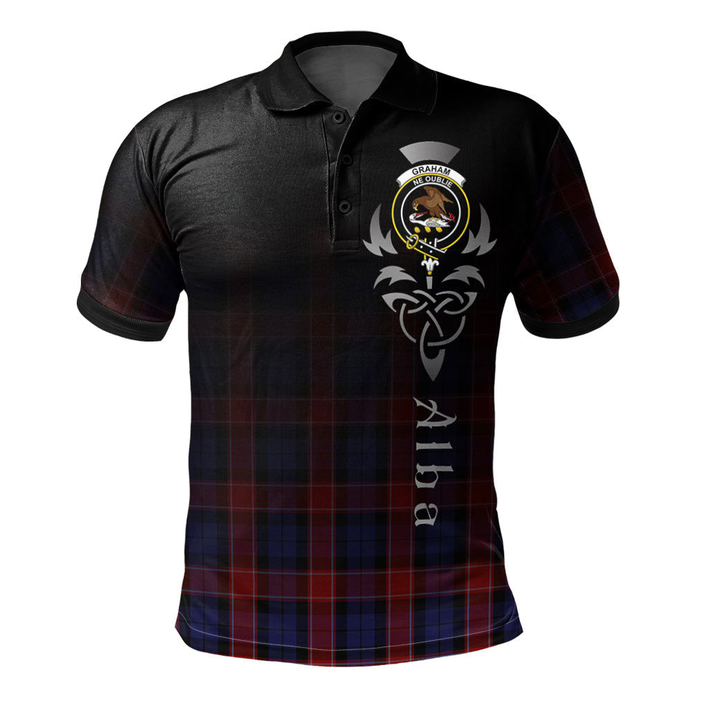 Graham of Menteith Red 01 Tartan Polo Shirt - Alba Celtic Style
