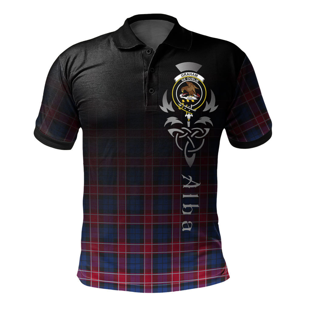 Graham of Menteith Red 02 Tartan Polo Shirt - Alba Celtic Style