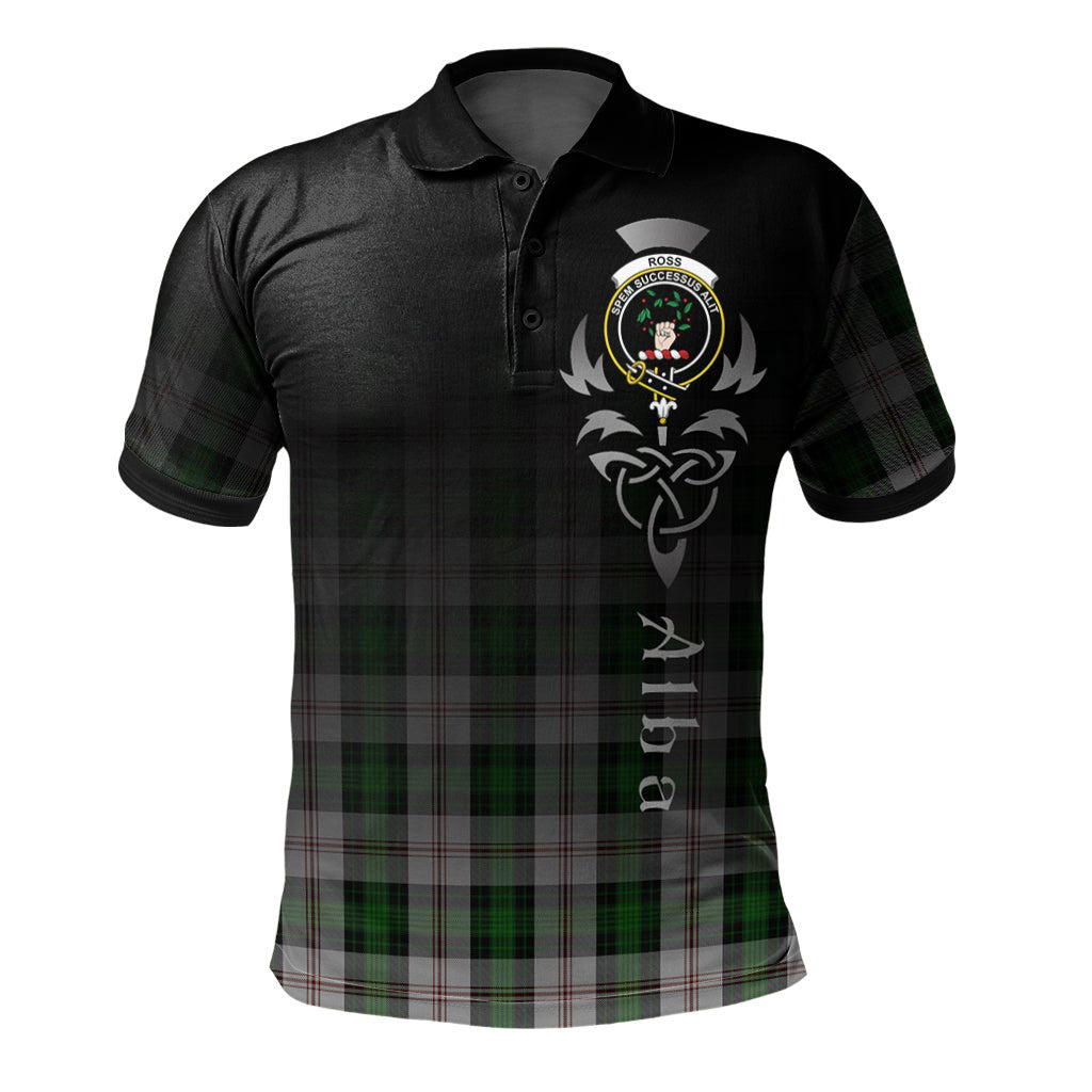 Ross Arisaid Tartan Polo Shirt - Alba Celtic Style