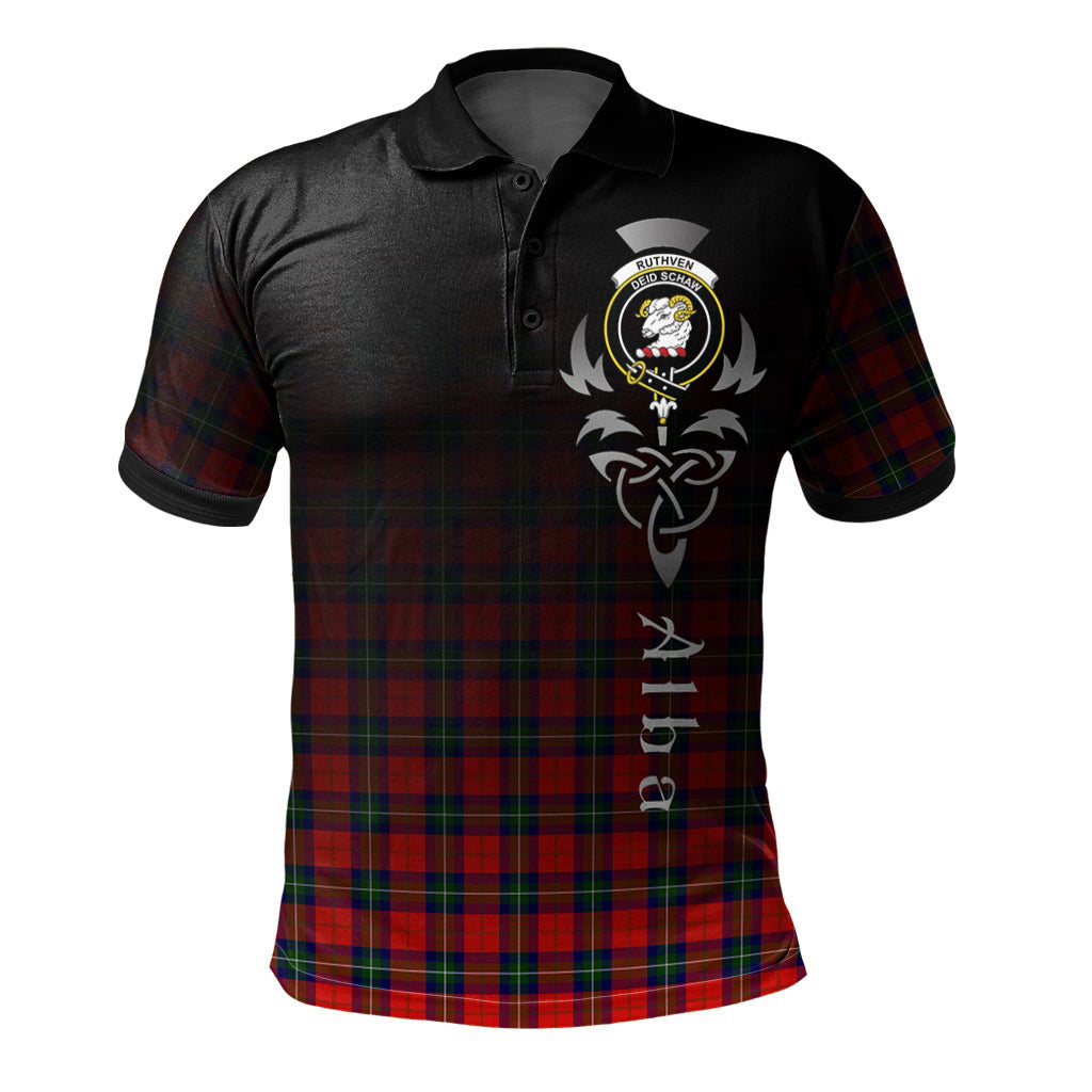 Ruthven Modern Tartan Polo Shirt - Alba Celtic Style