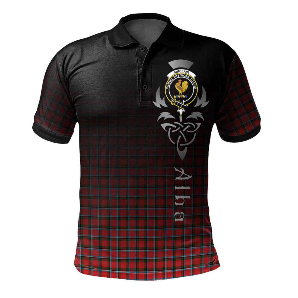 Sinclair Modern Tartan Polo Shirt - Alba Celtic Style