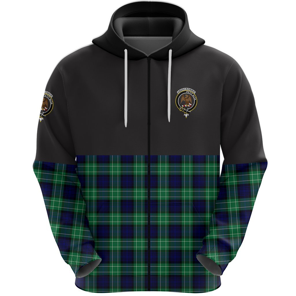 Abercrombie Clan Half Of Tartan Zipper Hoodie