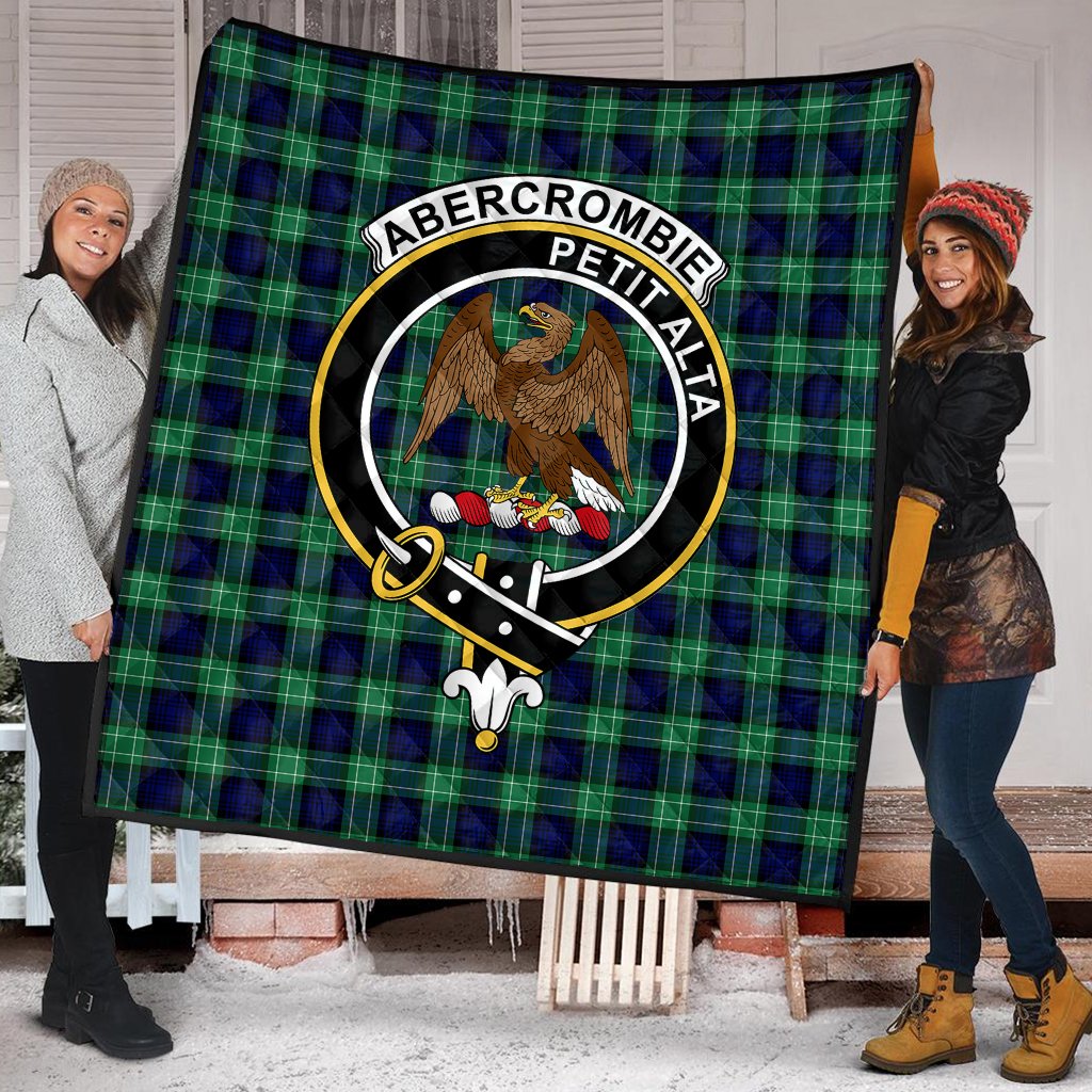 Abercrombie Family Tartan Crest Quilt
