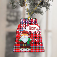 Aberdeen District Tartan Christmas Ceramic Ornament - Santa Style