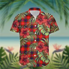 Abernethy Tartan Hawaiian Shirt Hibiscus, Coconut, Parrot, Pineapple - Tropical Garden Shirt