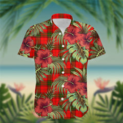 Adair Tartan Hawaiian Shirt Hibiscus, Coconut, Parrot, Pineapple - Tropical Garden Shirt