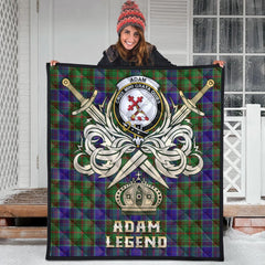 Adam Tartan Crest Legend Gold Royal Premium Quilt