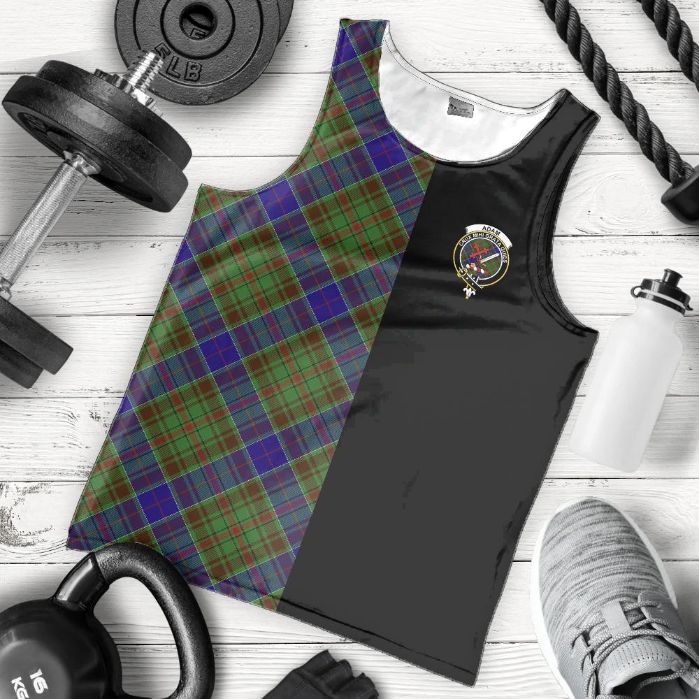 Adam Tartan Crest Men's Tank Top - Cross Style