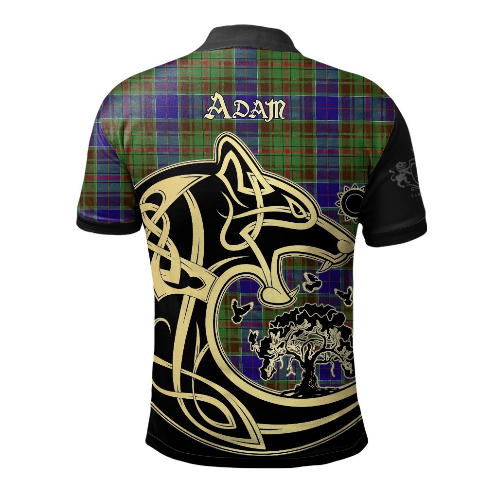 Adam Tartan Polo Shirt Viking Wolf