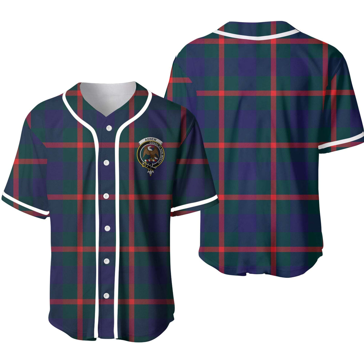 Agnew Tartan Unisex Baseball Jersey