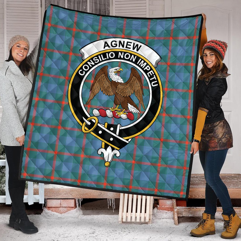 Agnew Family Tartan Crest Quilt