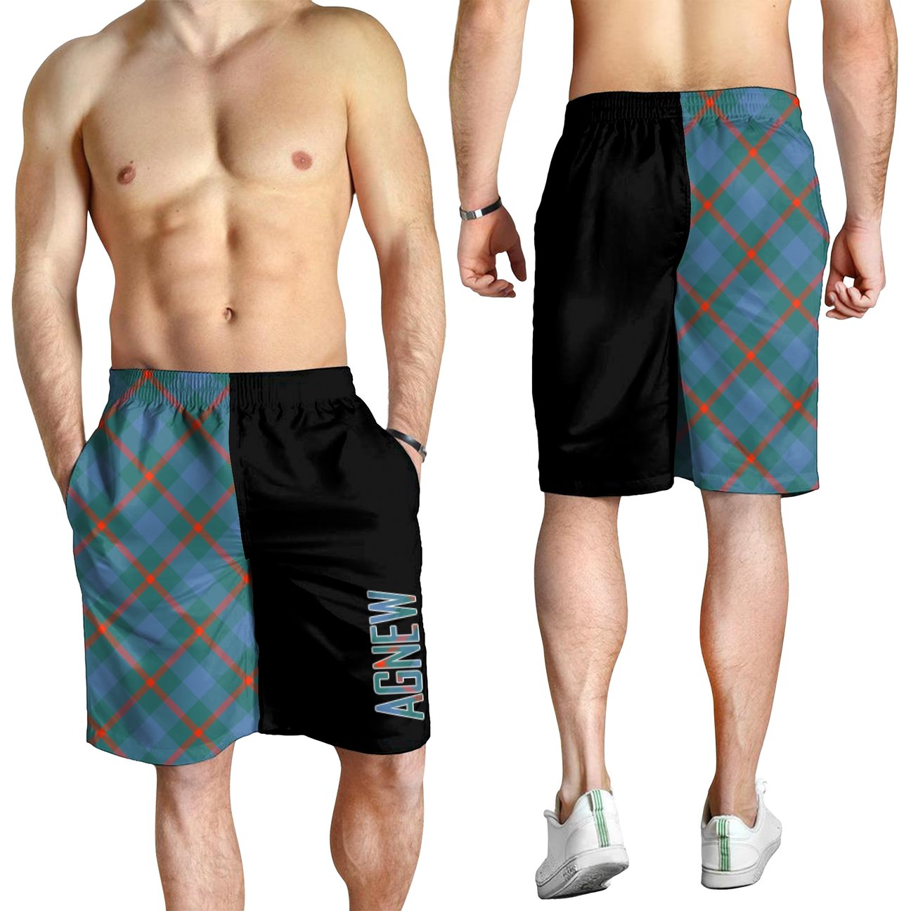 Agnew Ancient Tartan Crest Men's Short - Cross Style