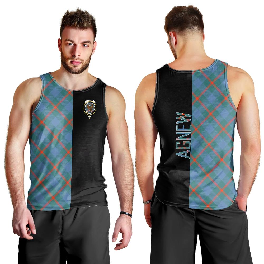 Agnew Ancient Tartan Crest Men's Tank Top - Cross Style