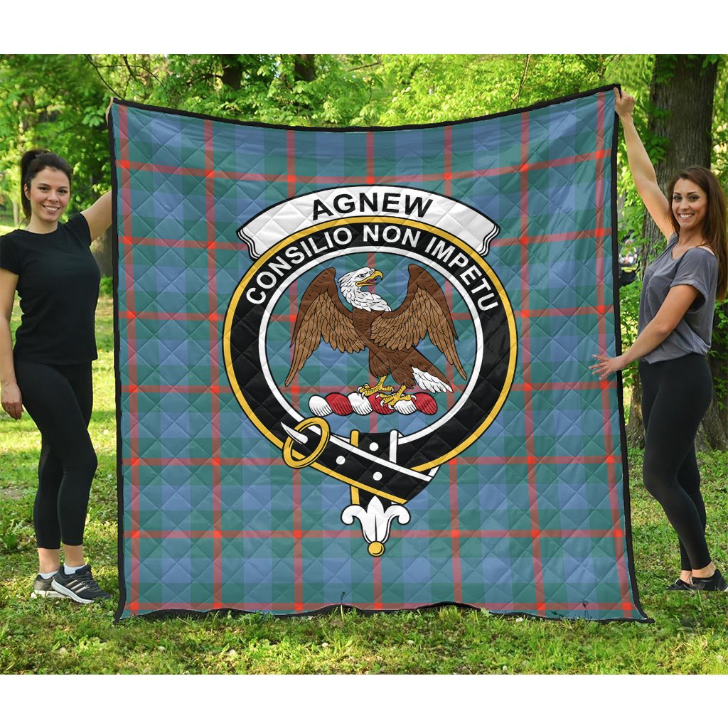 Agnew Family Tartan Crest Quilt