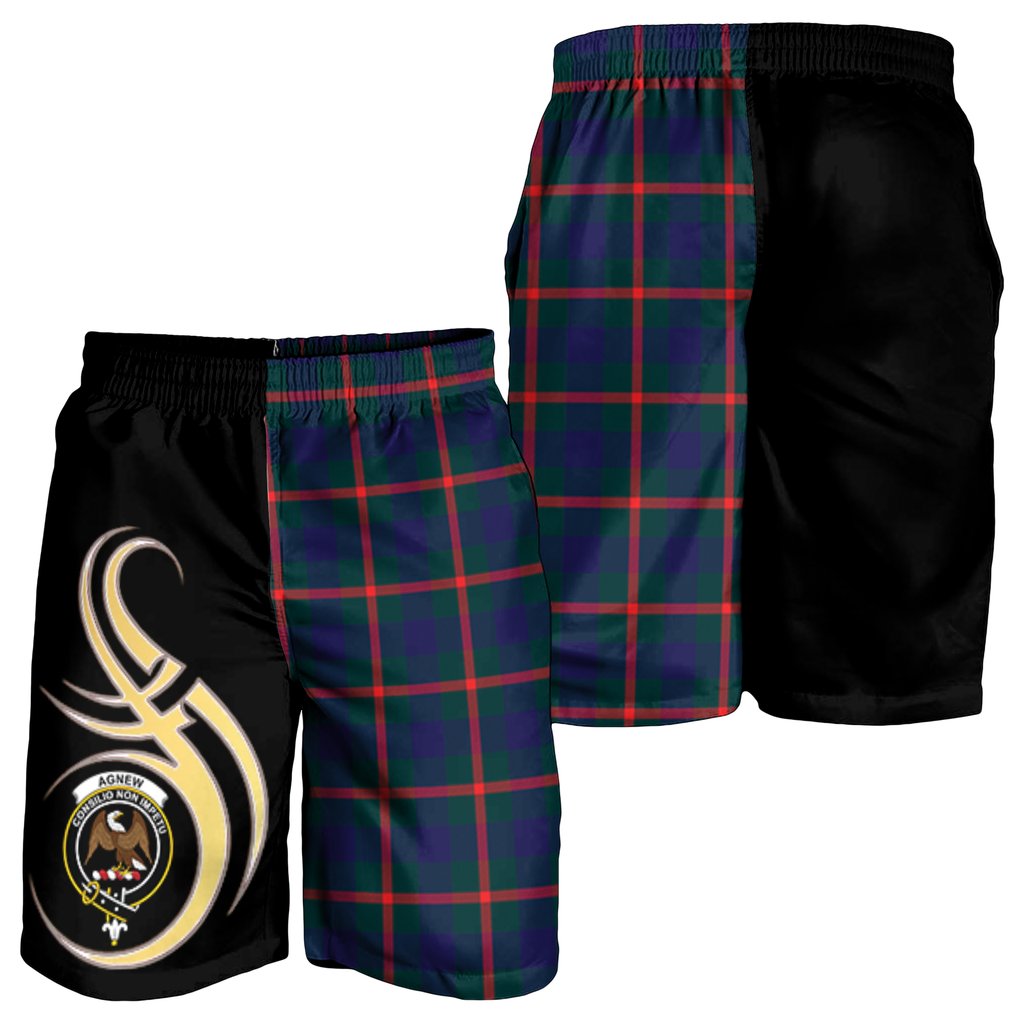 Agnew Modern Tartan Crest Men's Short PM8