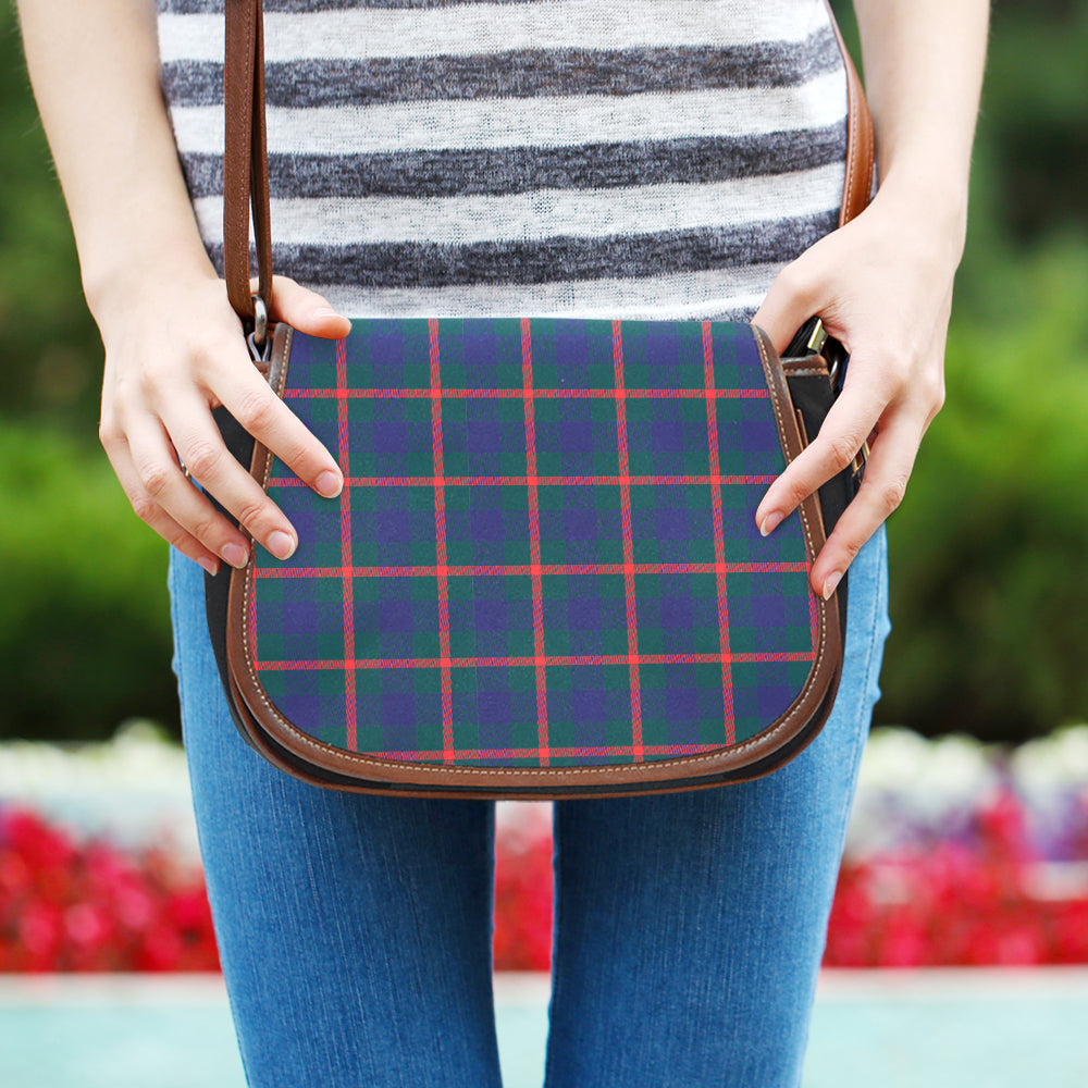 Agnew Modern Tartan Saddle Handbags