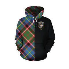 Aikenhead Tartan Hoodie Half of Me - Cross Style