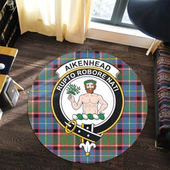 Aikenhead Tartan Crest Round Rug