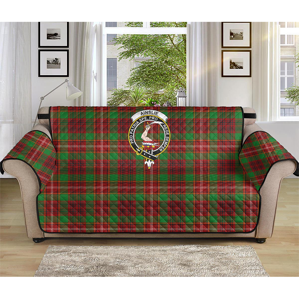 Ainslie Tartan Crest Sofa Protector