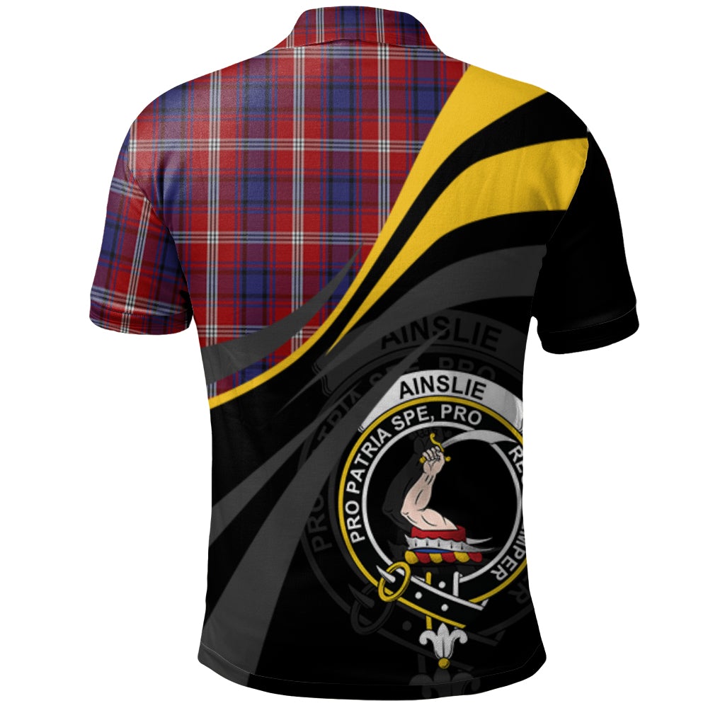 Ainslie 01 Tartan Polo Shirt - Royal Coat Of Arms Style