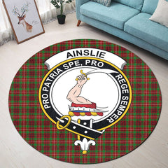 Ainslie Tartan Crest Round Rug