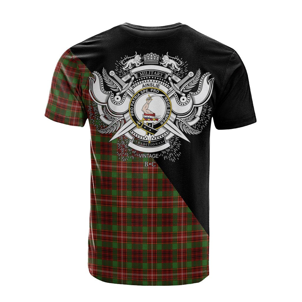 Ainslie Tartan - Military T-Shirt